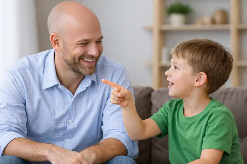 Child communicating and expressing themselves